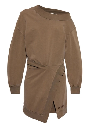 The Attico appliqué mini dress - Brown