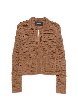 Fabiana Filippi zip-up cardigan - Brown