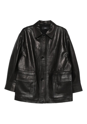 Arma Maeve flap-pockets leather jacket - Black