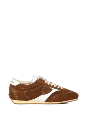 Philippe Model Paris suede-panelled sneakers - Brown