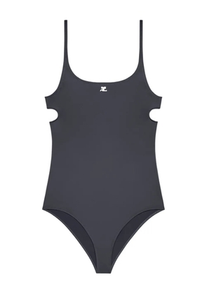 Courrèges cut-out swimsuit - Grey