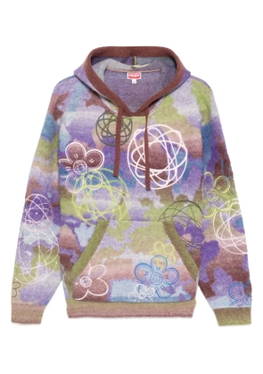 Kenzo x Futura 2000 drawstring hoodie - Purple