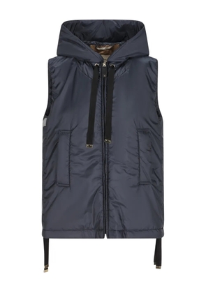 Max Mara hooded sleeveless gilet - Blue