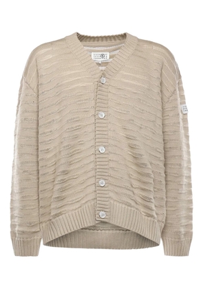 MM6 Maison Margiela button knitted sweater - Neutrals