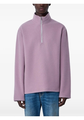 Rier zip-collar sweatshirt - Pink