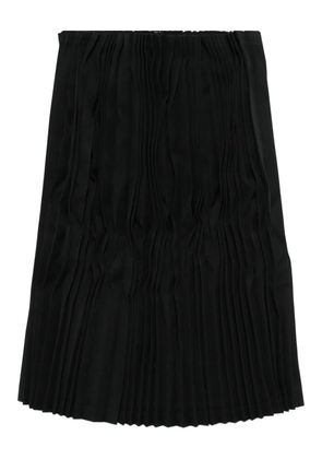 Comme Des Garçons pleated midi skirt - Black