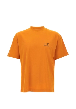 C.P. Company logo-print crew-neck T-shirt - Orange