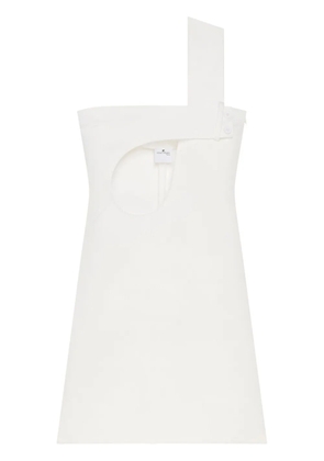 Courrèges cut-out satin dress - White