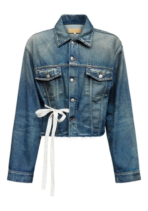 MM6 Maison Margiela belted denim jacket - Blue