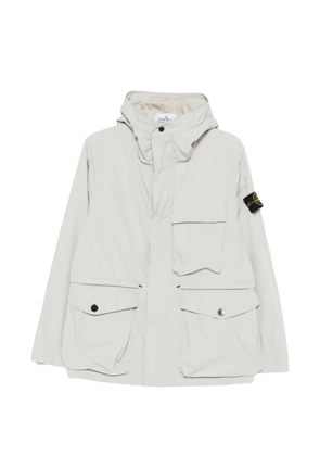 Stone Island hooded chest-pocket jacket - Grey