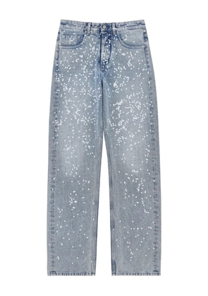 MM6 Maison Margiela paint-splatter five-pocket jeans - Blue