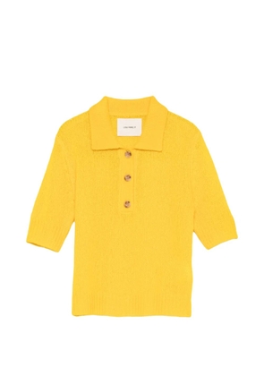 Lisa Yang Masy buttoned polo top - Yellow