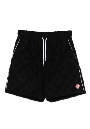 Casablanca monogram drawstring shorts - Black
