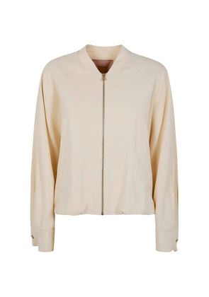 TWINSET zip-up bomber jacket - Neutrals