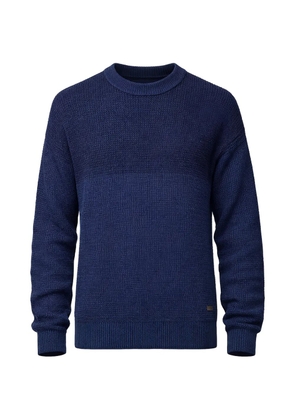 BOSS panelled crew-neck sweater - Blue