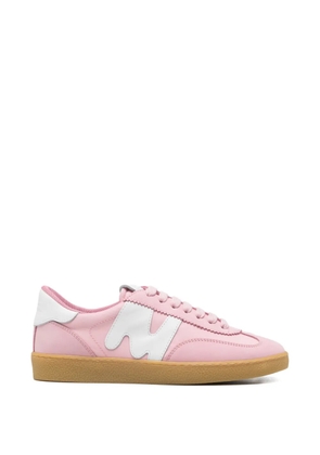 MSGM calf leather logo sneakers - Pink