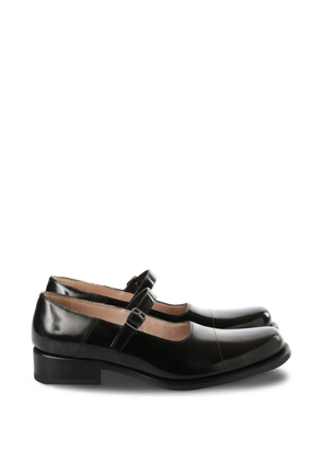 The Row buckle strap ballet flats - Black