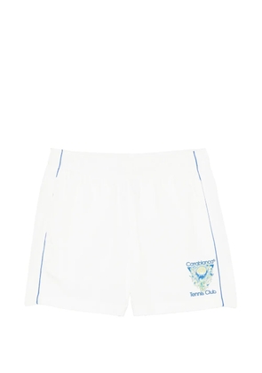 Casablanca logo-print shorts - White