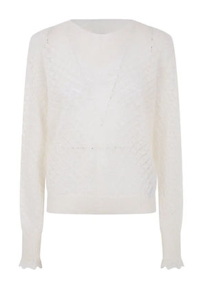 TWINSET open-knit sweater - White