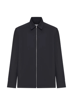 Jil Sander zip cotton shirt - Blue