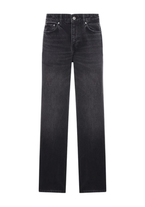 Represent logo-embroidered jeans - Black