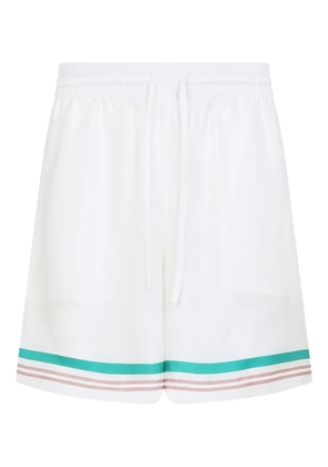 Casablanca Casa Way drawstring-waist track shorts - White