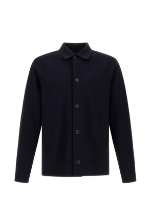 Herno point-collar buttoned cardigan - Blue