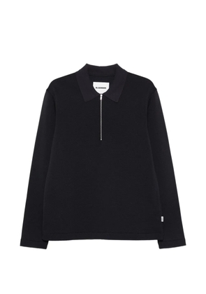 Jil Sander half-zip polo shirt - Blue