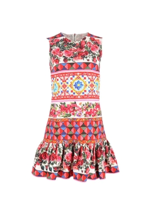 Dolce & Gabbana Pre-Owned Mambo ruffled minidress - White