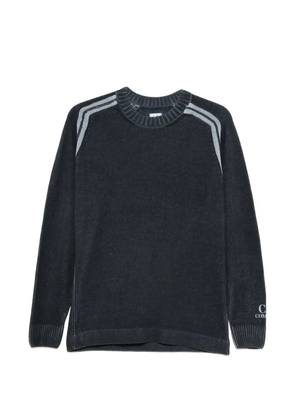 C.P. Company stripe-detail crew-neck sweater - Blue