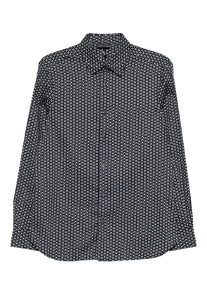 Emporio Armani geometric-print shirt - Blue