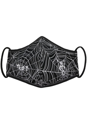 MJB Marc Jacques Burton web-print face mask - Black