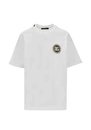 Dolce & Gabbana logo appliqué T-shirt - White