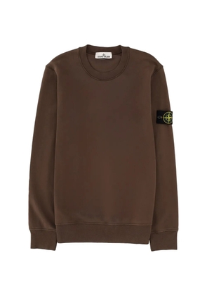 Stone Island logo-patch sweatshirt - Brown