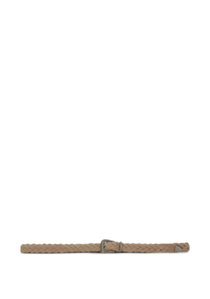 Brunello Cucinelli braided buckle belt - Neutrals