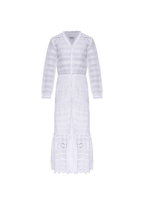 MARANT ÉTOILE V-neck long sleeve dress - White