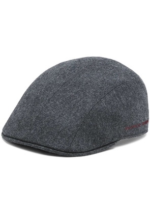 Brunello Cucinelli virgin wool flat cap - Grey