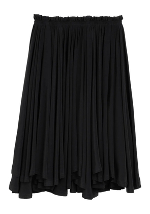 AMI Paris Corolla A-line midi skirt - Black