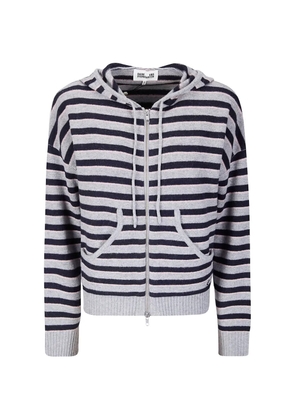 Baum Und Pferdgarten Calley striped-pattern hoodie - Grey