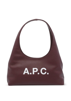 A.P.C. baby Ninon frontal-logo shoulder bag - Red