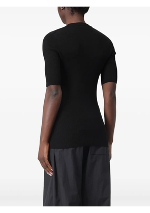 Jil Sander ribbed short-sleeve T-shirt - Black