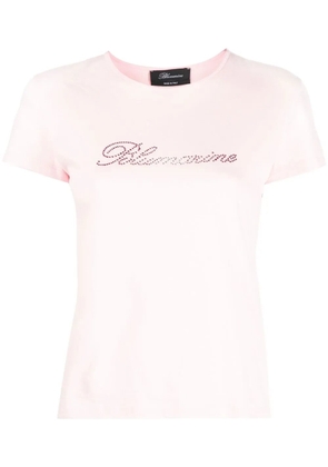 Blumarine logo crew-neck T-shirt - Pink