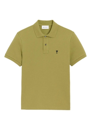 AMI Paris Ami De Coeur short-sleeve polo shirt - Green