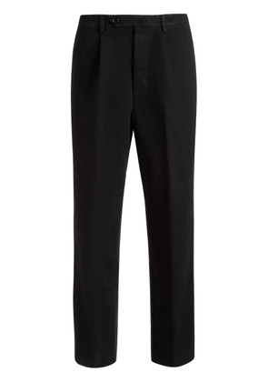 Bally pleated cotton chino trousers - Black