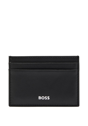 BOSS logo-print card holder - Black