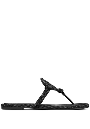 Tory Burch Miller crystal-embellished slides - Black