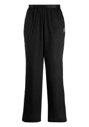 Karl Lagerfeld logo waistband pajama trousers - Black