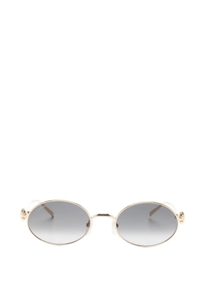 Cartier Eyewear oval-frame sunglasses - Gold