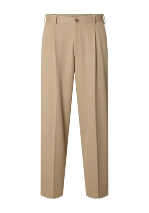 SELECTED pleated trousers - Neutrals