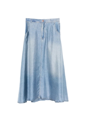 Pierre-Louis Mascia Aloe clear blue pocket skirt